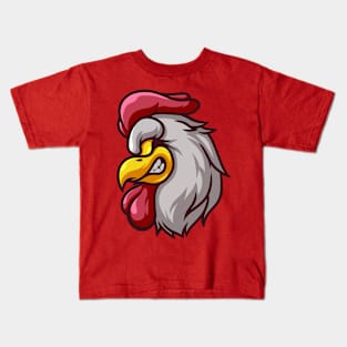 ROOSTER HEAD Kids T-Shirt